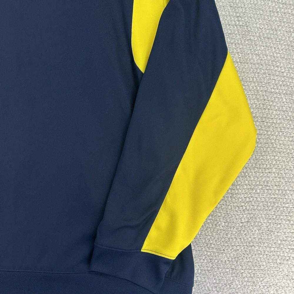 Adidas Sweatshirt Men's 2XL Blue Michigan Wolverines ClimaWarm‎ Full Zip NCAA